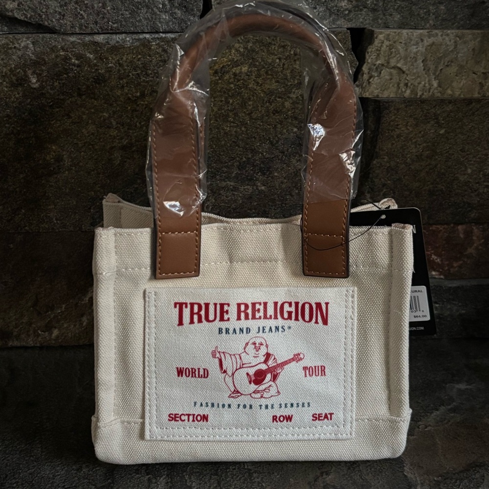 NWT True Religion Mini Tote Bag - Picture 9 of 10